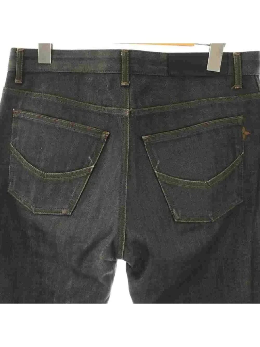 Louis Vuitton Denim Pants Jeans Button Fly Cotton Dark Gray 40